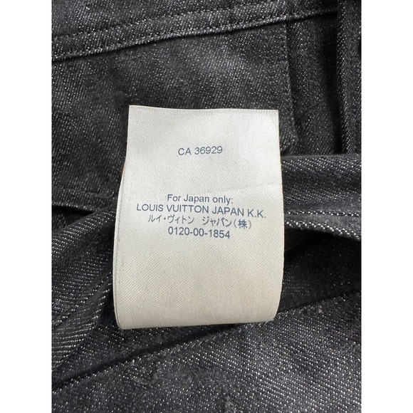 Louis Vuitton Black DNA Monogram Denim Jacket - Picture 9 of 9